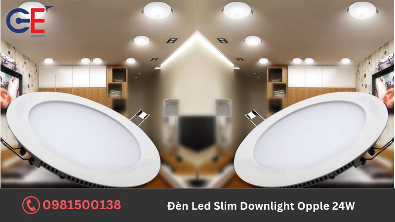 Cách lắp đặt đèn Led Slim Downlight Opple 24W