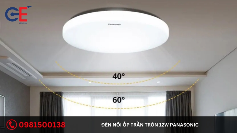 Cách lắp đặt đèn ốp trần nổi tròn Panasonic 12W