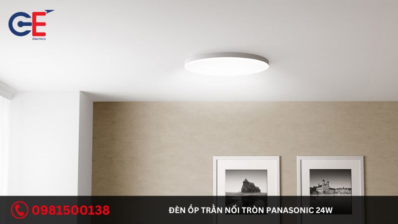 Cách lắp đặt đèn ốp trần nổi tròn Panasonic 24W