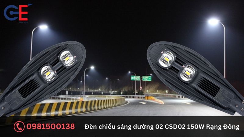 Cách lắp đèn chiếu sáng đường Rạng Đông CSD02 150W