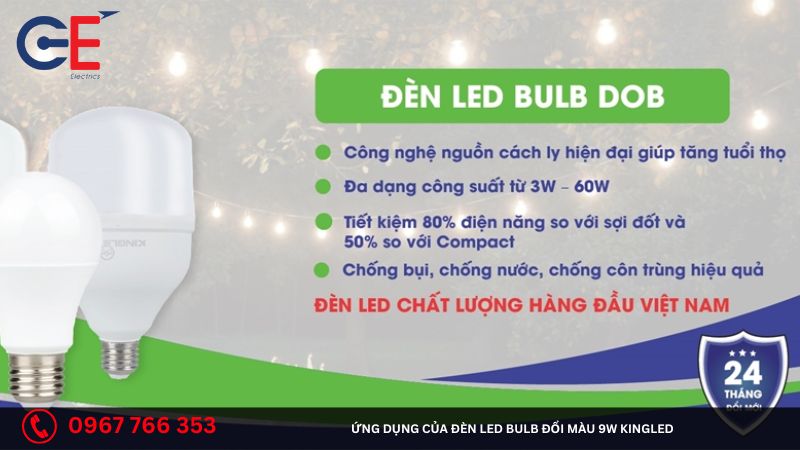 Cách sử dụng đèn led Bulb DOB Kingled đúng cách