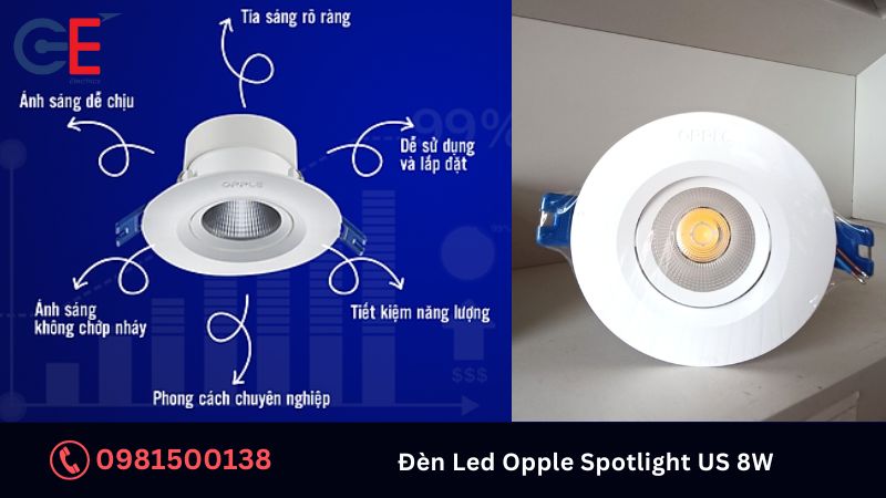 Cách sử dụng đèn LED Opple Spotlight US 8W đúng cách