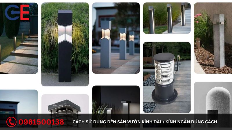 Cách sử dụng đèn sân vườn kính dài + kính ngắn đúng cách