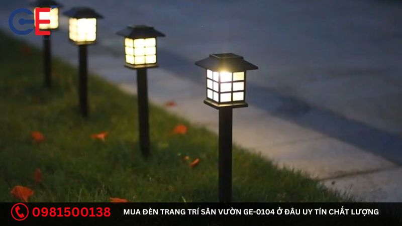 Cách sử dụng đèn trang trí sân vườn GE-0104 đúng cách