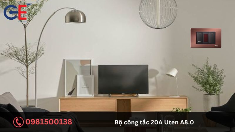 Cấu tạo của bộ công tắc 20A Uten A8.0