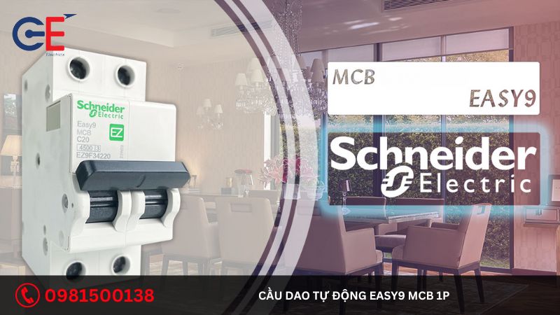 Cấu tạo của cầu dao tự động Easy9 MCB 1P