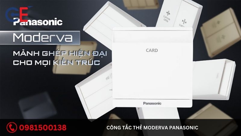 Cấu tạo của công tắc thẻ Moderva Panasonic