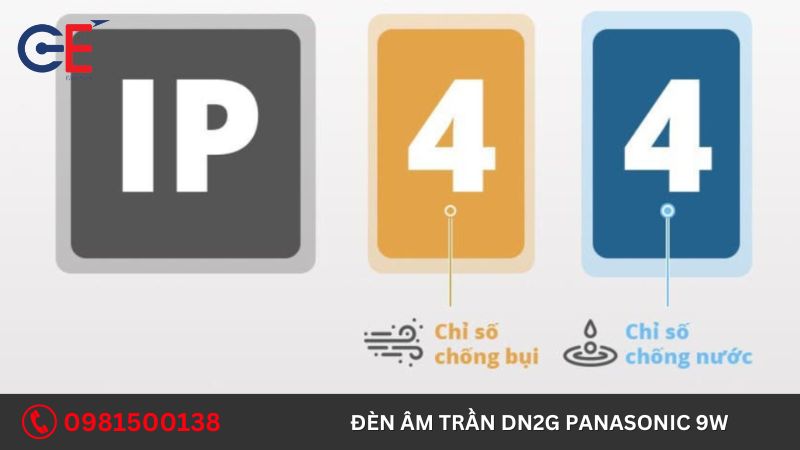 Cấu tạo của đèn âm trần DN2G Panasonic 9W