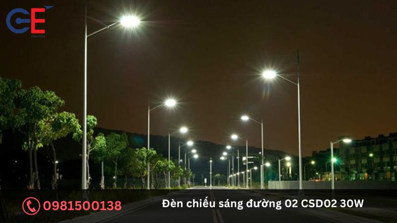 Cấu tạo của đèn chiếu sáng đường Rạng Đông CSD02 30W 