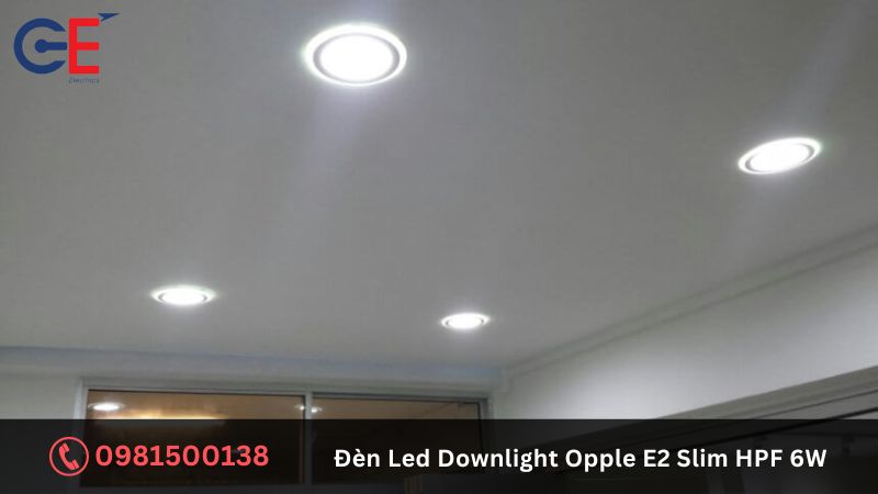 Cấu tạo của đèn Led Downlight Opple E2 Slim 6W
