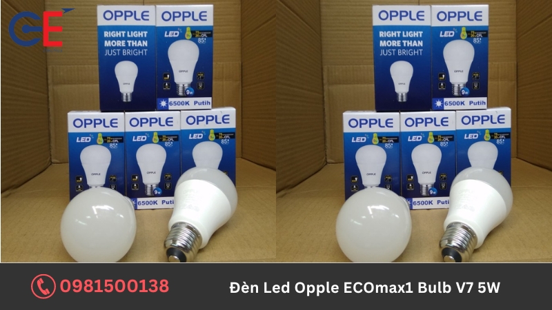 Cấu tạo của đèn Led Opple ECOmax1 Bulb V7 5W
