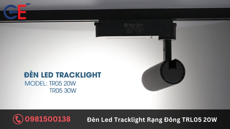 Cấu tạo của đèn Led Tracklight Rạng Đông TRL05 20W