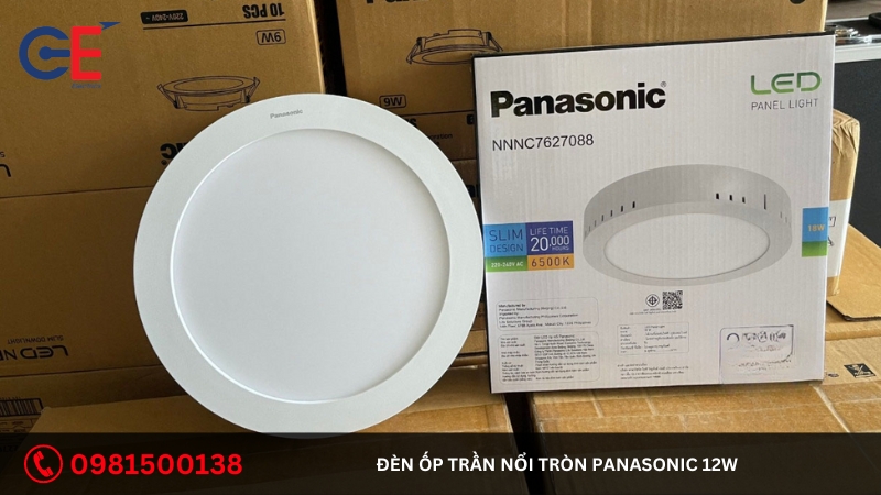 Cấu tạo của đèn ốp trần nổi tròn Panasonic 12W 