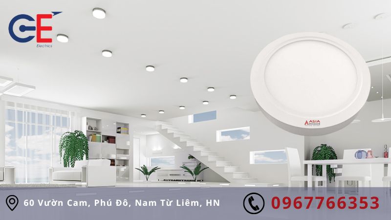 Cấu tạo của ốp trần tròn 18W Asia