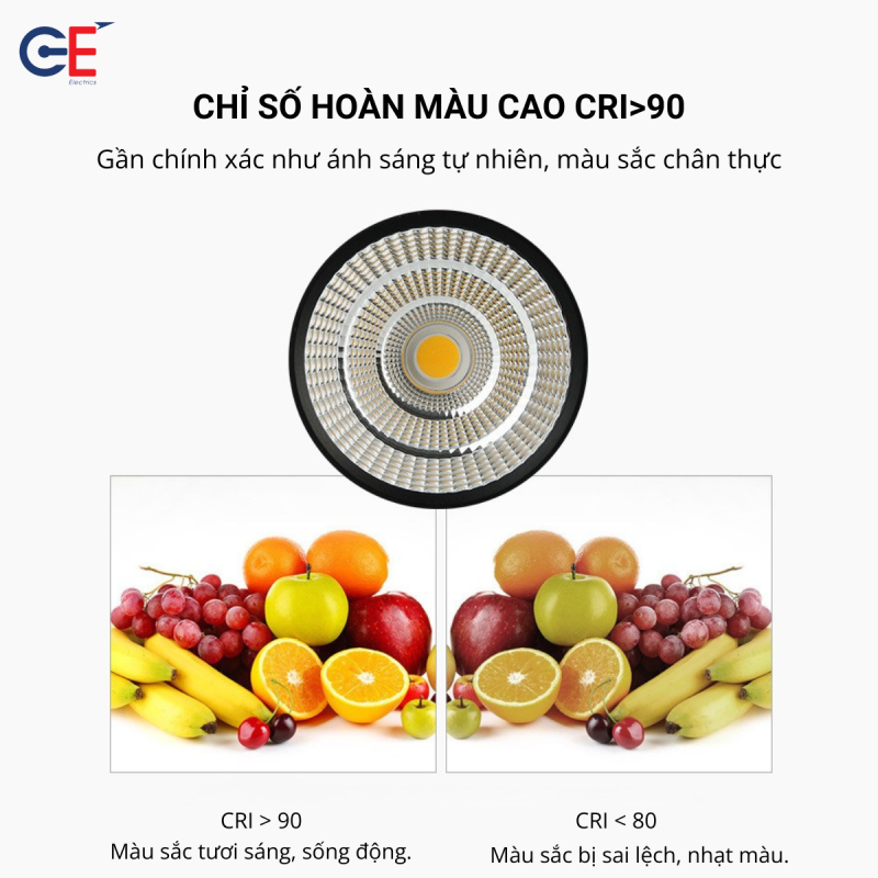 Chỉ số hoàn màu CRI cao