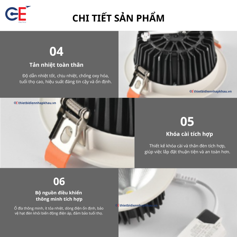 Chi tiết sản phẩm đèn DN03 30W