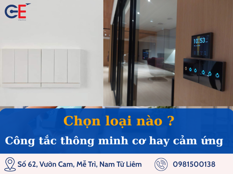 Công tắc cảm ứng thông minh tiện lợi cho mọi nhà