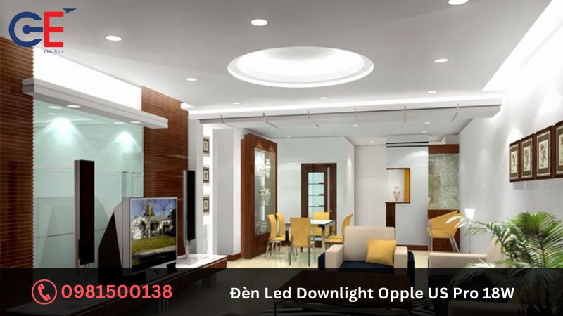 Công dụng của đèn LED Downlight Opple US Pro 18W