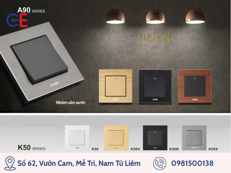 Công tắc ổ cắm Dobo thương hiệu Hàn Quốc 