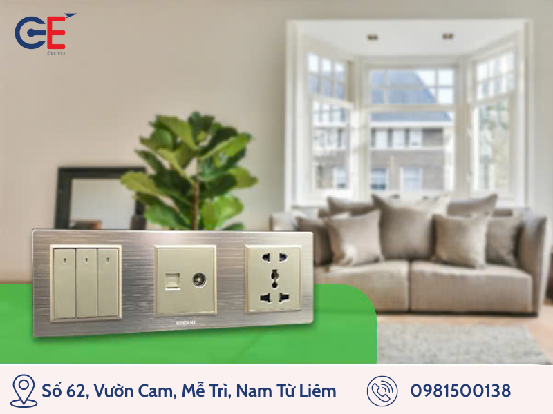 Công tắc Edenki thiết kế sang trọng