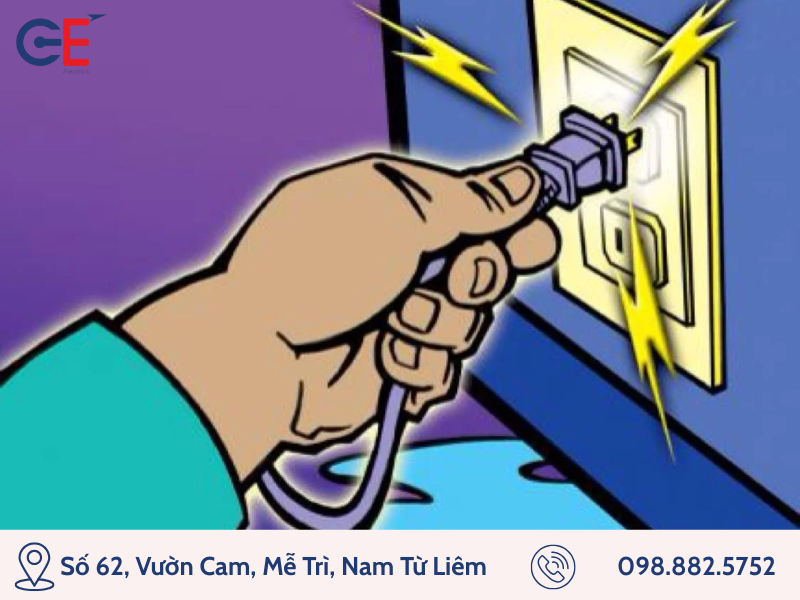 Lắp đặt công tắc ổ cắm gần nguồn nước dễ gây chập điện