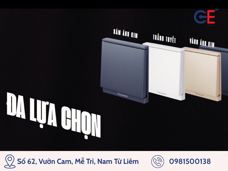 Công tắc ổ cắm Moderva đa màu sắc đa lựa chọn