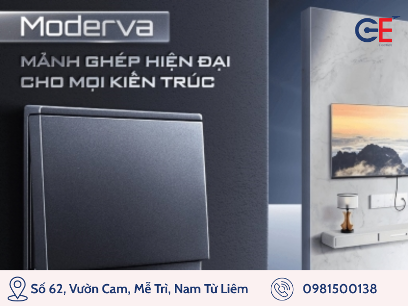 Công tắc ổ cắm Moderva sự sang trọng trong phong cách sống