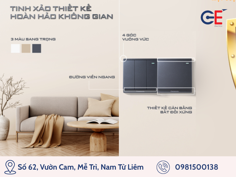 Công tắc ổ cắm Moderva thanh lịch cho mọi không gian