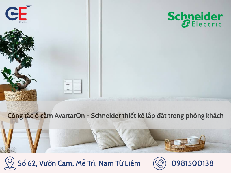 Độ an toàn, tiện lợi của công tắc điện Schneider phù hợp với mọi không gian sống