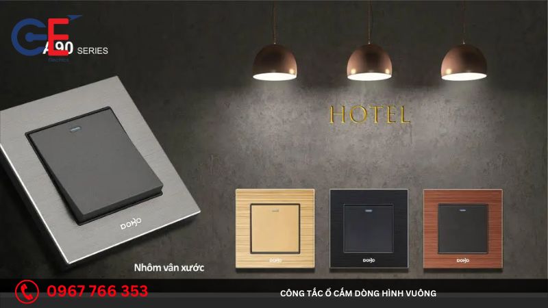 Công tắc ổ cắm dòng hình vuông