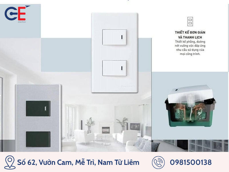 Công tắc ổ cắm lắp đặt đơn giản phù hợp mọi phong cách 