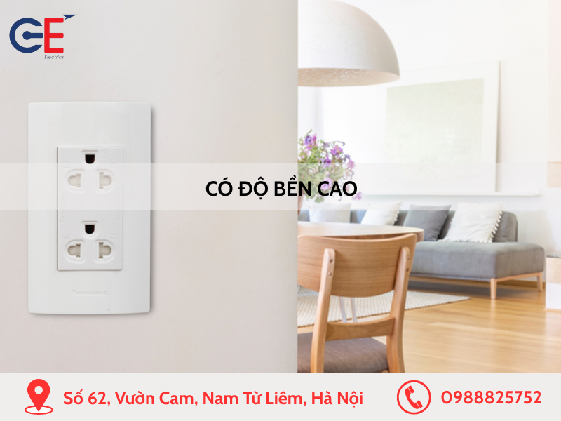 Công tắc ổ cắm Panasonic có độ bền cao