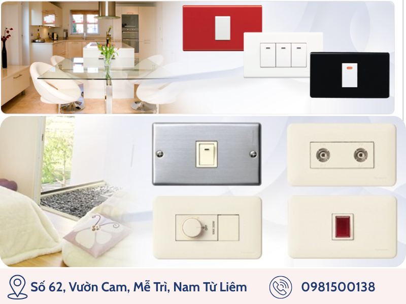 Công tắc ổ cắm phù hợp với mọi phong cách