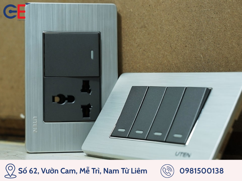 Công tắc ổ cắm Uten hay Panasonic