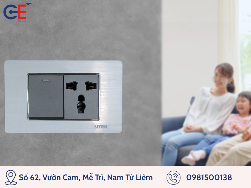 Công tắc ổ cắm Uten phù hợp với mọi không gian