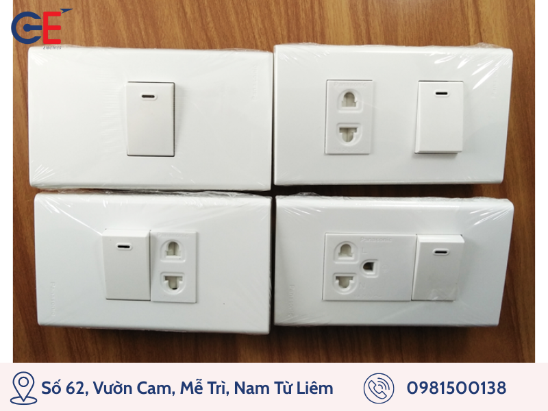 Công tắc ổ cắm với vỏ chịu nhiệt 