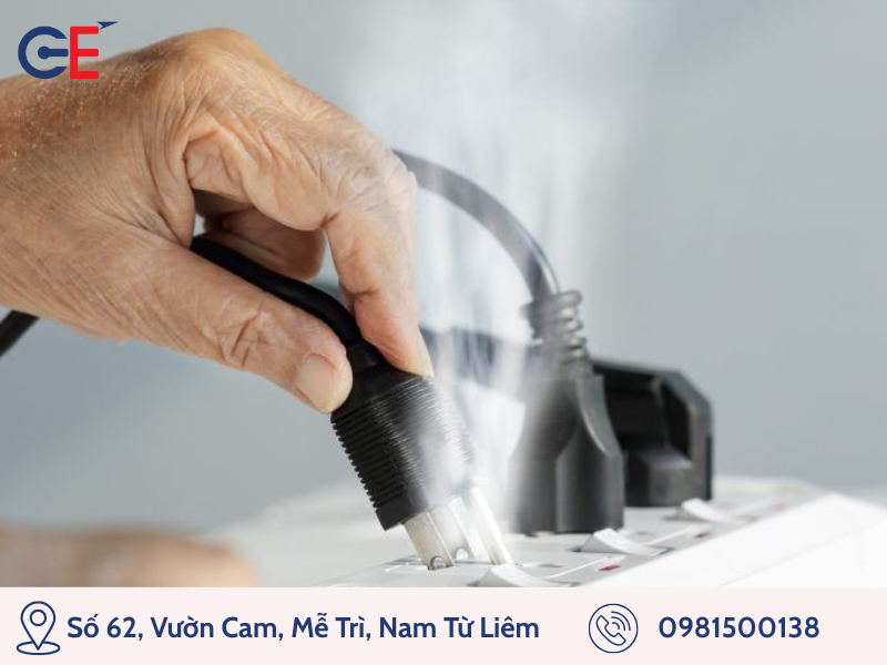 Công tắc ổ cắm không phù hợp với mức định tải 