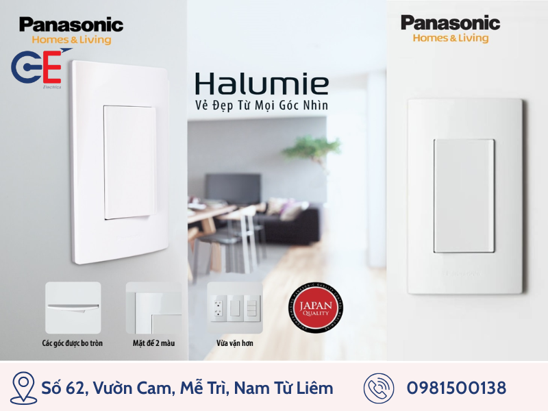 Công tắc ổ cắm Panasonic với độ an toàn tuyệt đối