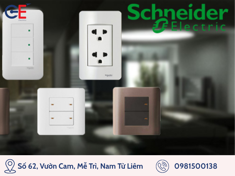 Công tắc ổ cắm Schneider với chất lượng vượt trội