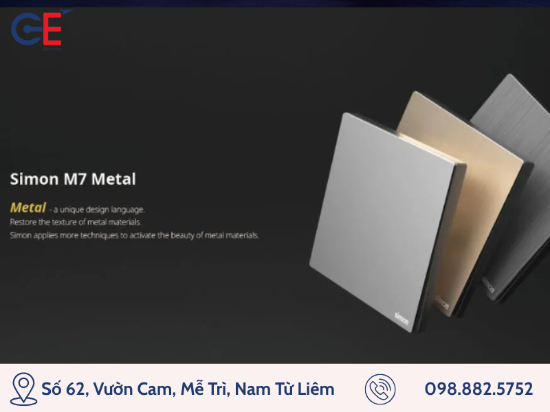 Công tắc ổ cắm Simon thiết kế sang trọng thanh lịch 