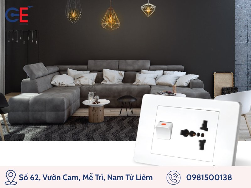 Công tắc ổ cắm có thương hiệu và xuất sứ rõ ràng 