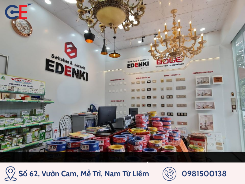 Cửa hàng phân phối công tắc ổ cắm Edenki GE Electrics