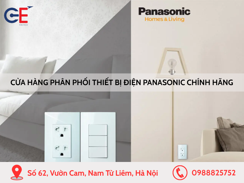 Cửa hàng phân phối thiết bị điện Panasonic chính hãng, chiết khấu cao