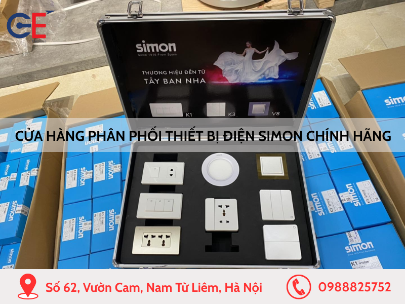 Cửa hàng phân phối thiết bị điện Simon tại Hà Nội chính hãng