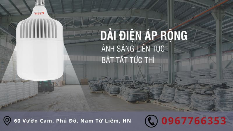 Đặc điểm nổi bật của bóng led trụ 45W DT Asia