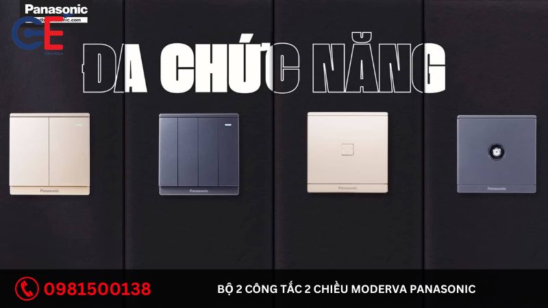 Đặc điểm của bộ 2 công tắc 2 chiều Moderva Panasonic