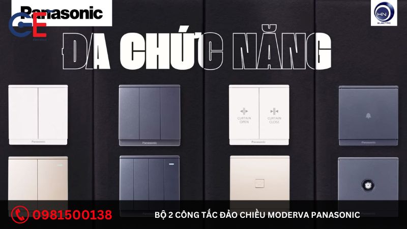 Đặc điểm của bộ 2 công tắc đảo chiều Moderva Panasonic