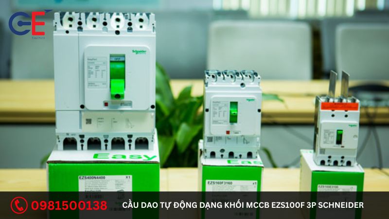 Đặc điểm của cầu dao tự động dạng khối MCCB EZS100F 3P Schneider