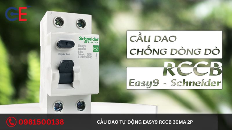 Đặc điểm của cầu dao tự động Easy9 RCCB 30mA 2P