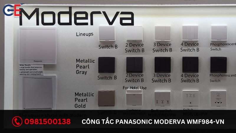 Đặc điểm của công tắc Panasonic Moderva WMF984-VN